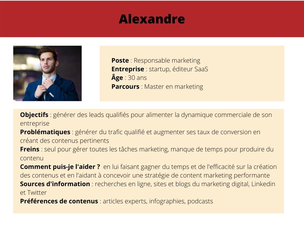 exemple de persona B2B