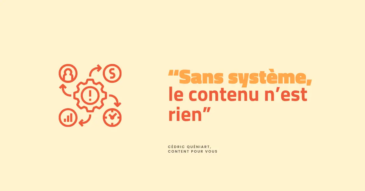 Illustration sans système le contenu n'est rien